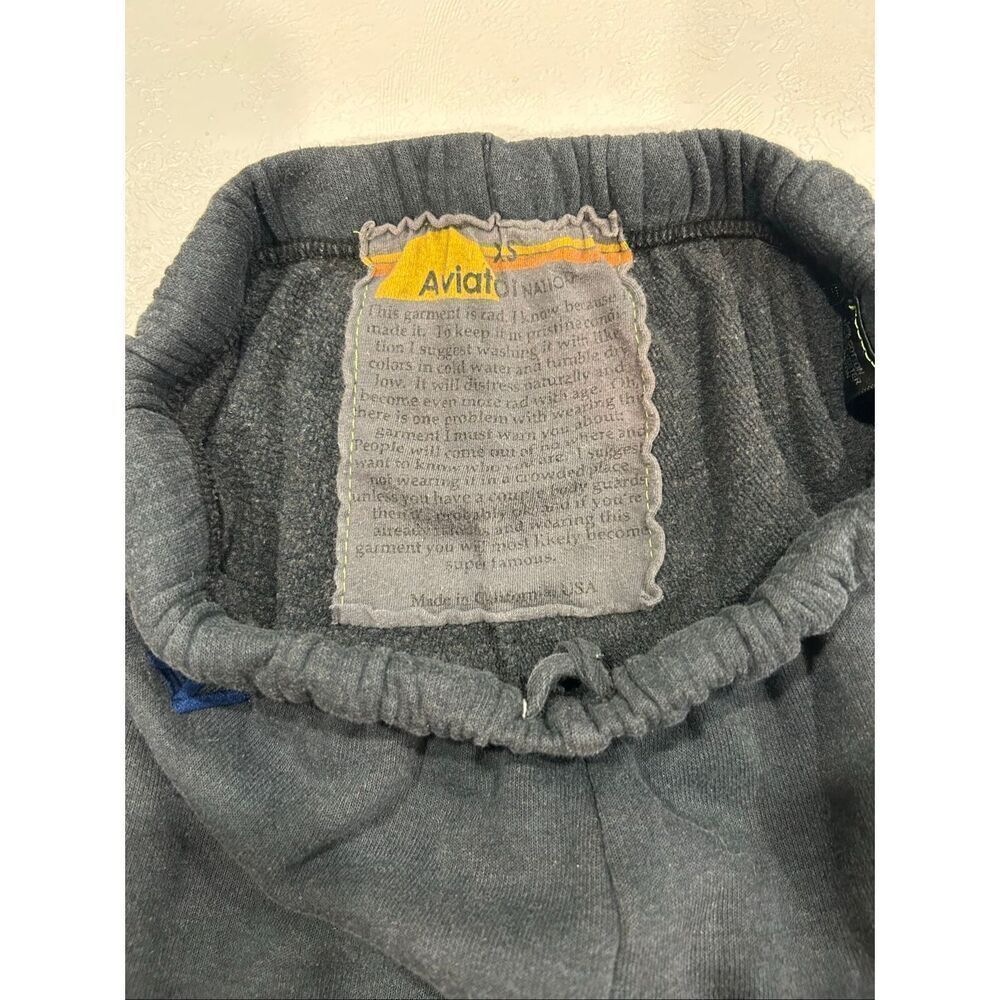 Aviator Nation Sweatpants Gray Joggers Relaxed Fit Lounge Size S - Picture 4 of 12